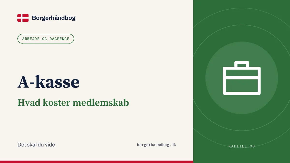 A-kasse: Hvad koster medlemskab