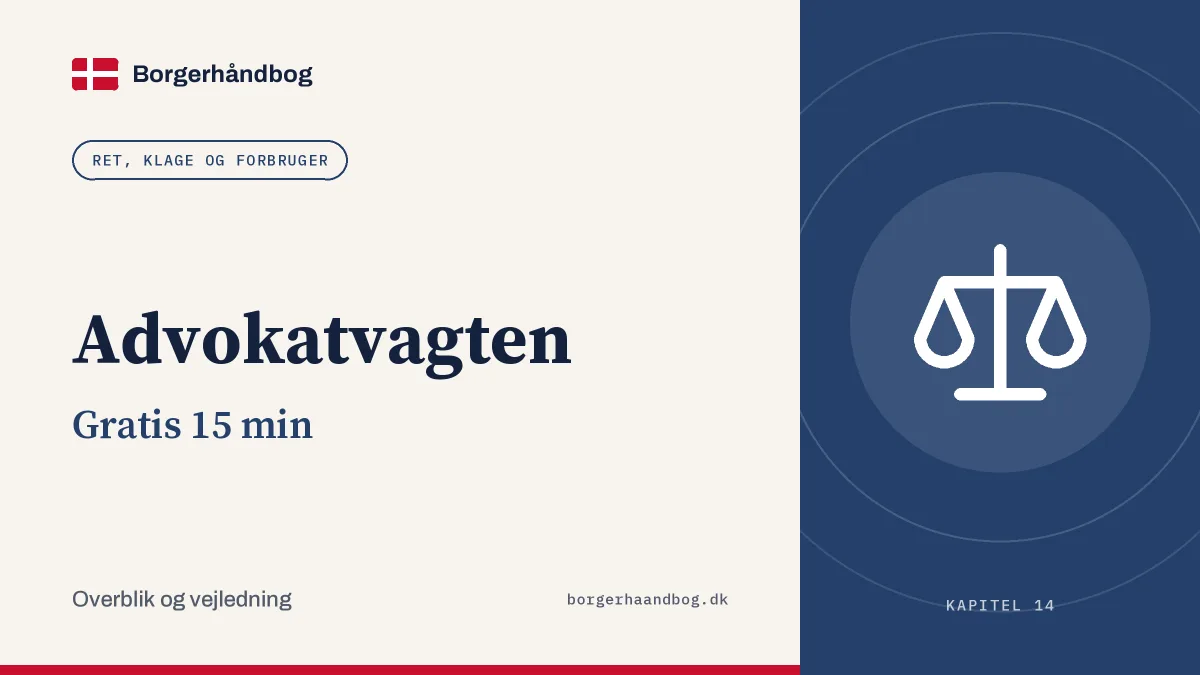 Advokatvagten: Gratis 15 min