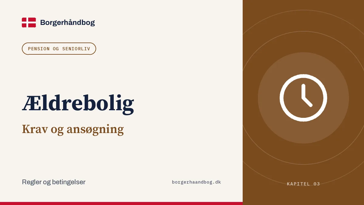 Ældrebolig: Krav og ansøgning