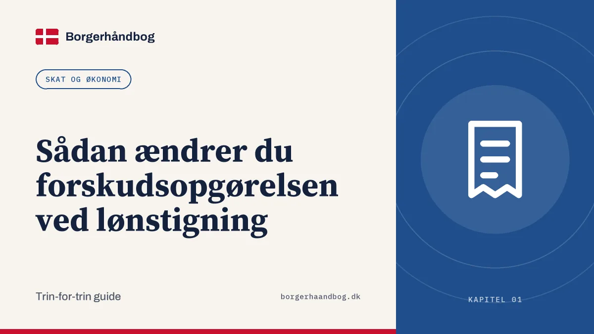 Sådan ændrer du forskudsopgørelsen ved lønstigning