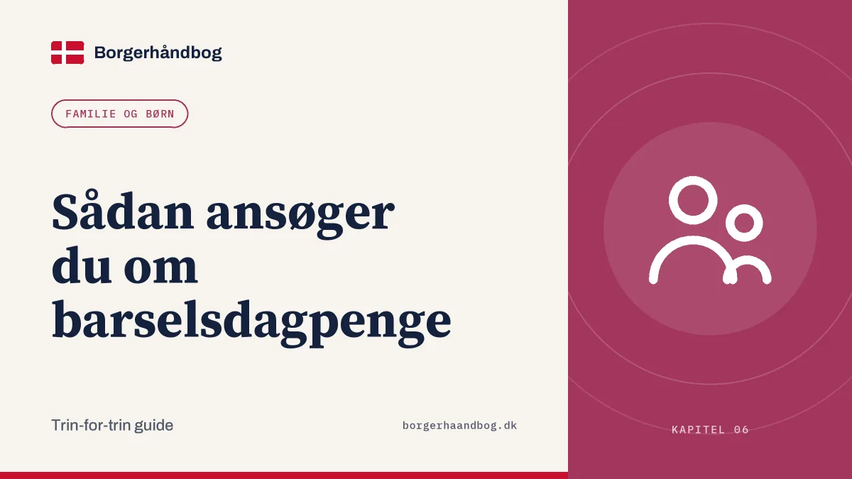 Sådan ansøger du om barselsdagpenge