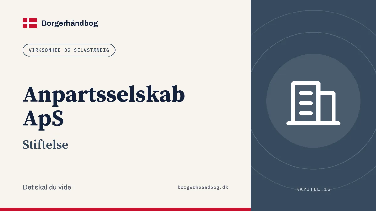 Anpartsselskab ApS: Stiftelse