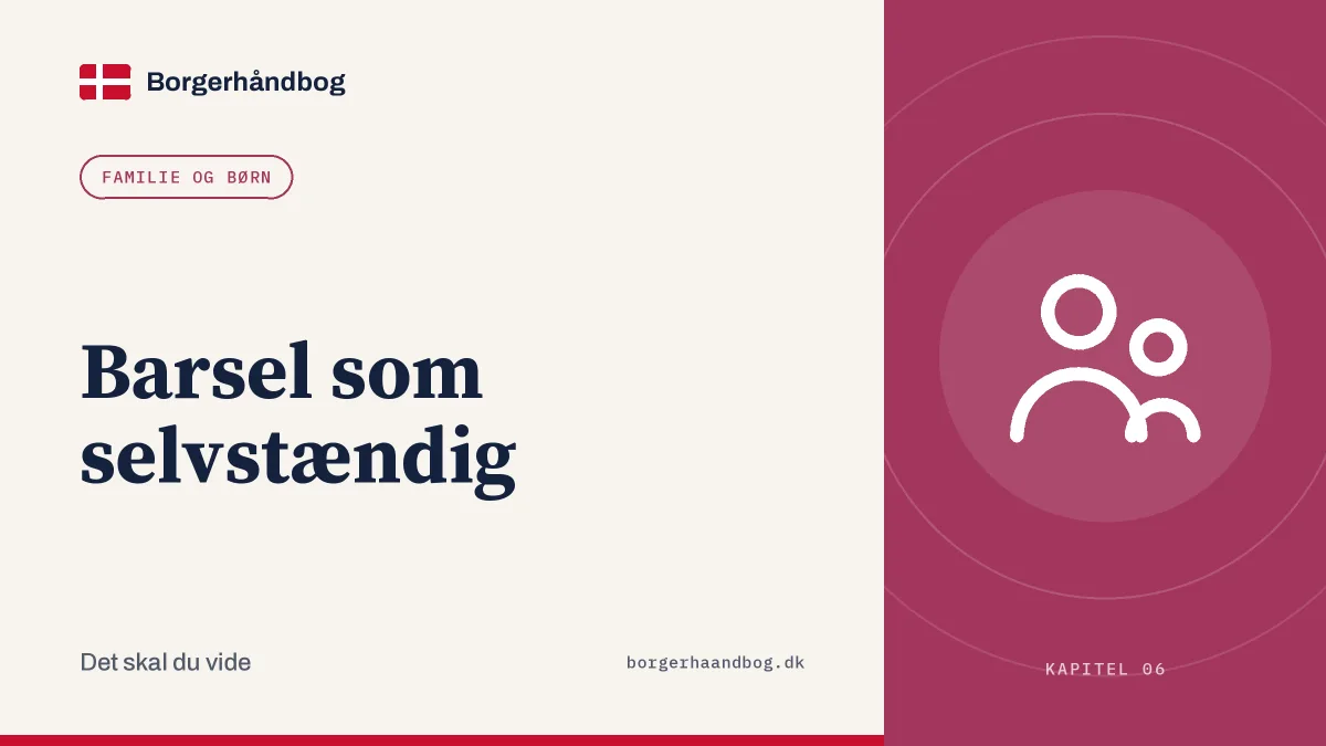 Barsel som selvstændig