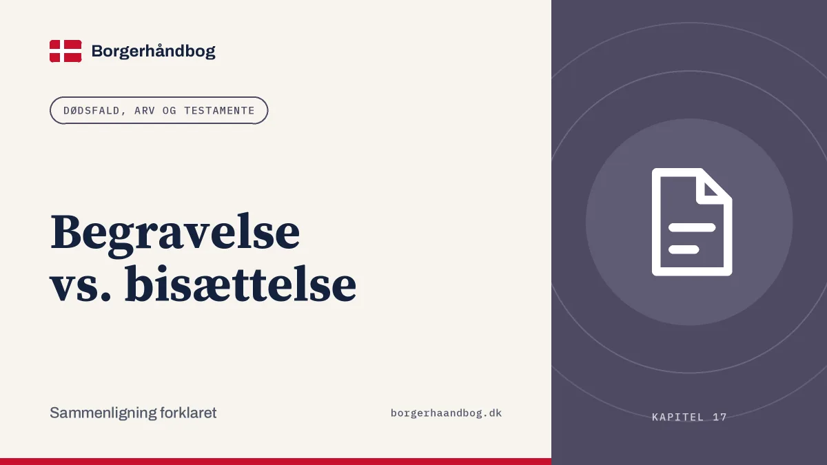 Begravelse vs. bisættelse