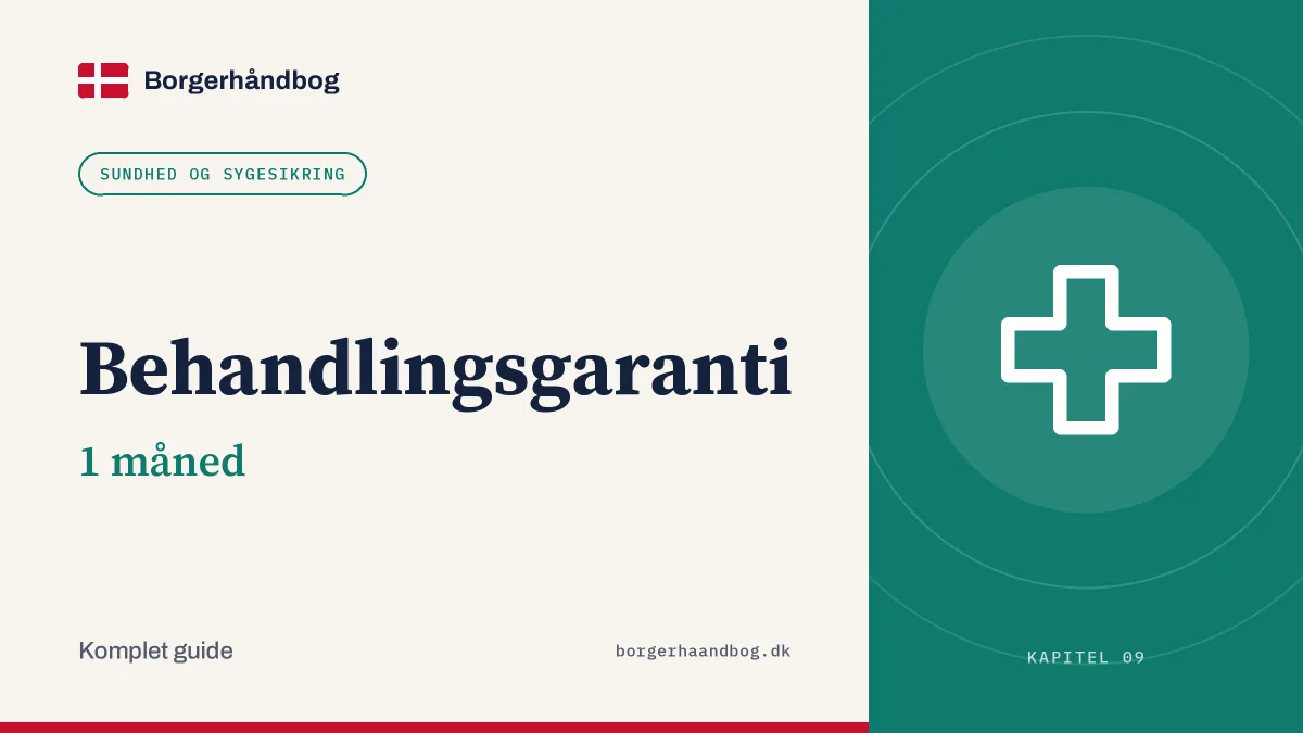 Behandlingsgaranti: 1 måned