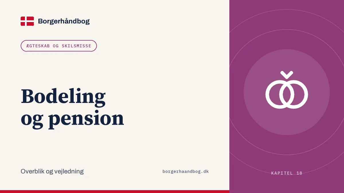 Bodeling og pension