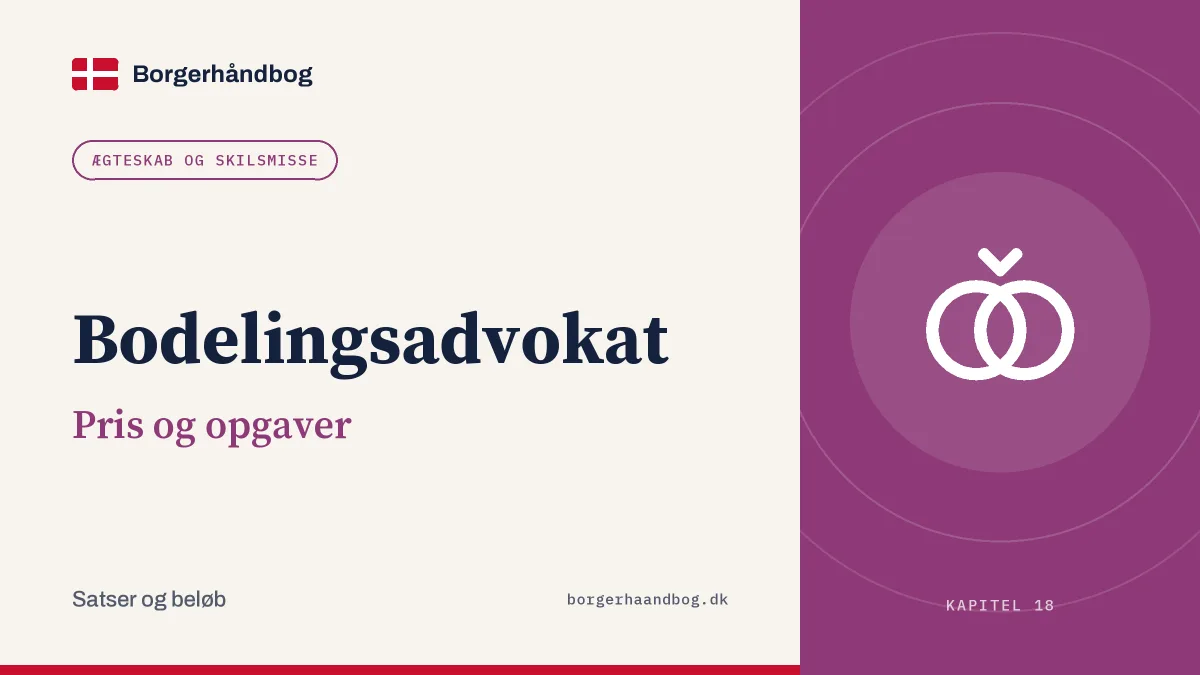 Bodelingsadvokat: Pris og opgaver