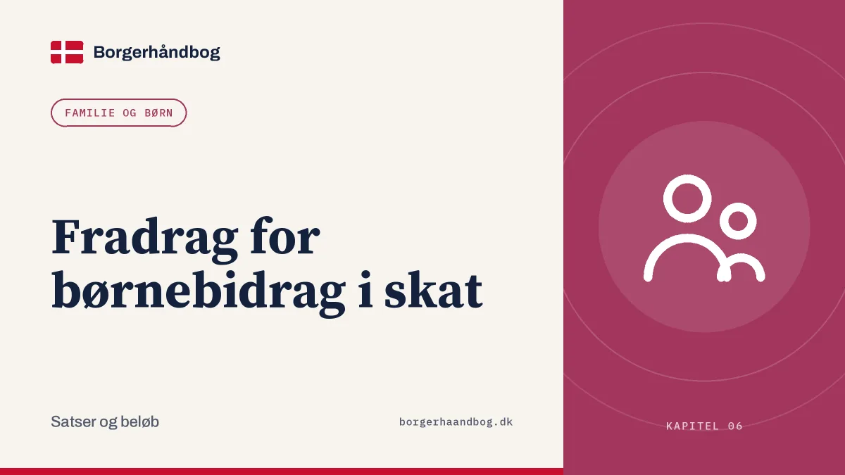 Fradrag for børnebidrag i skat