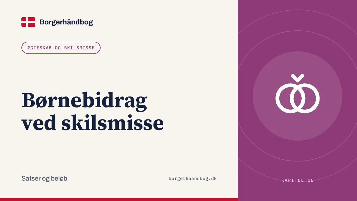 Børnebidrag ved skilsmisse