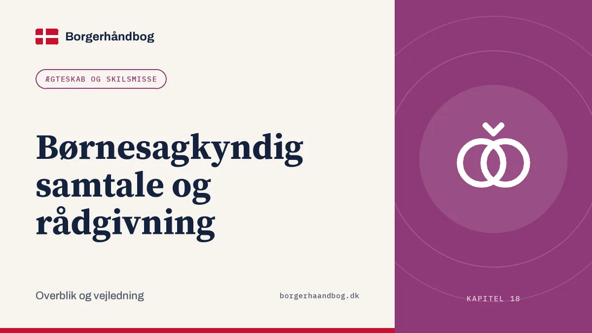 Børnesagkyndig samtale og rådgivning