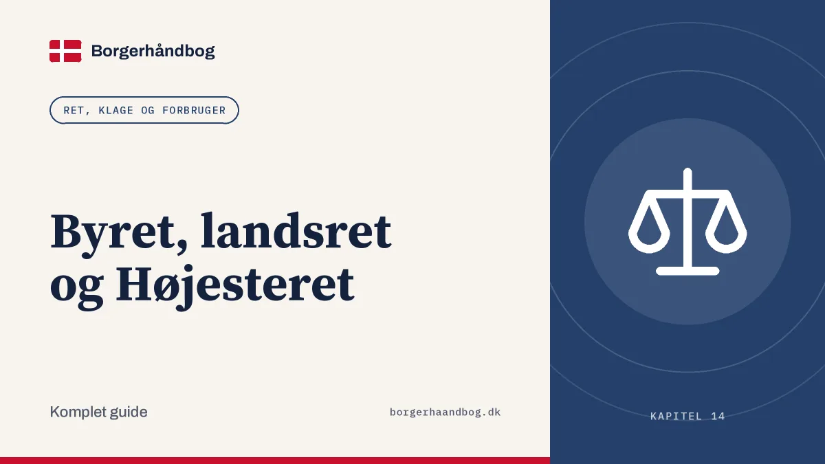 Byret, landsret og Højesteret