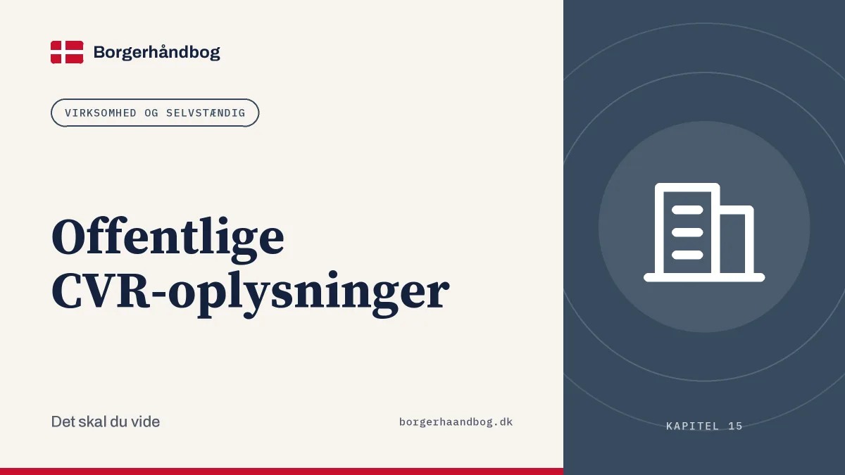 Offentlige CVR-oplysninger