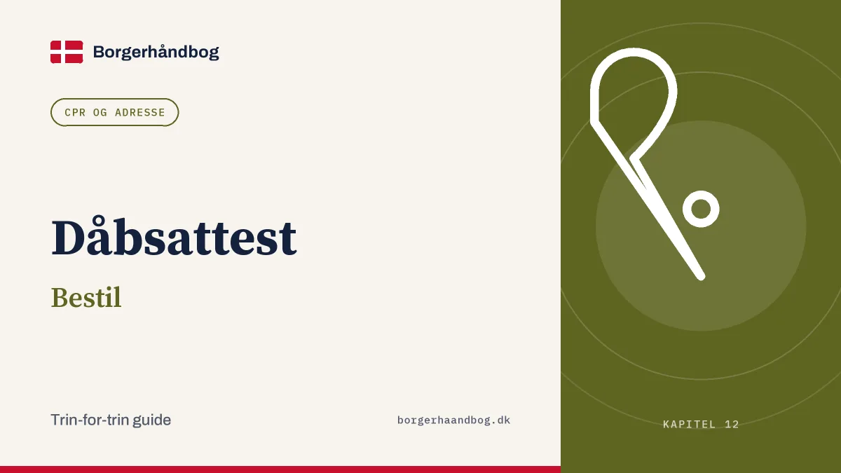 Dåbsattest: Bestil