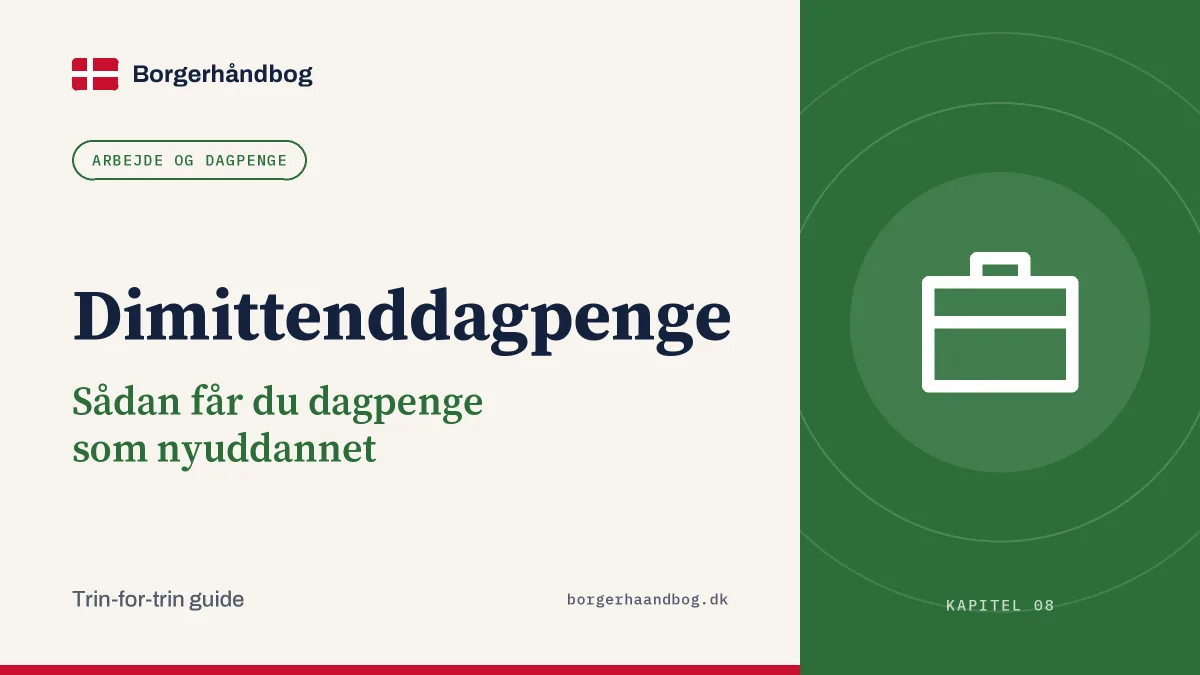 Dimittenddagpenge: Sådan får du dagpenge som nyuddannet