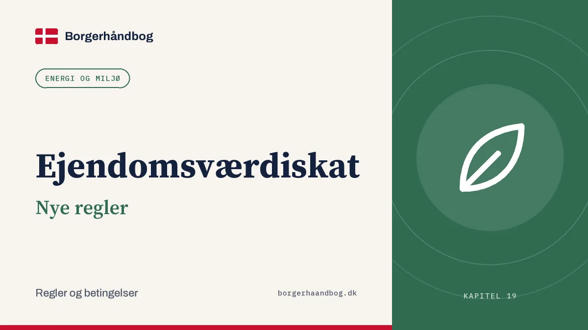 Ejendomsværdiskat: Nye regler
