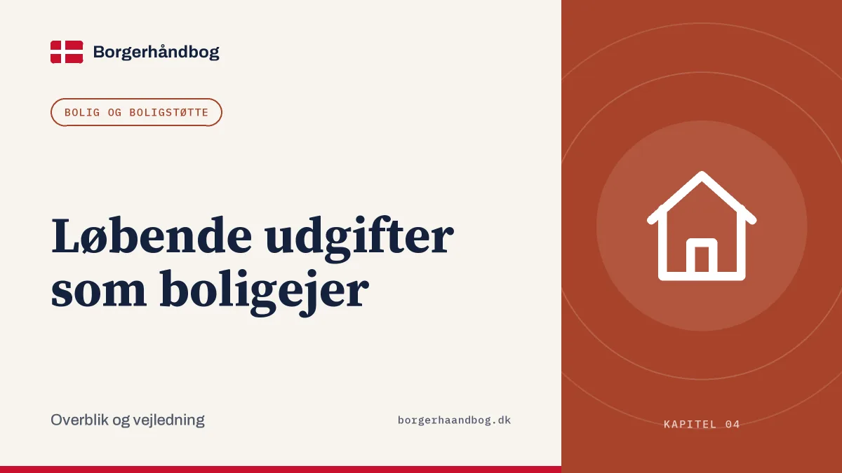 Løbende udgifter som boligejer