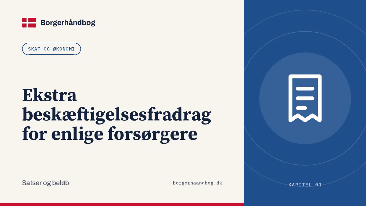 Ekstra beskæftigelsesfradrag for enlige forsørgere