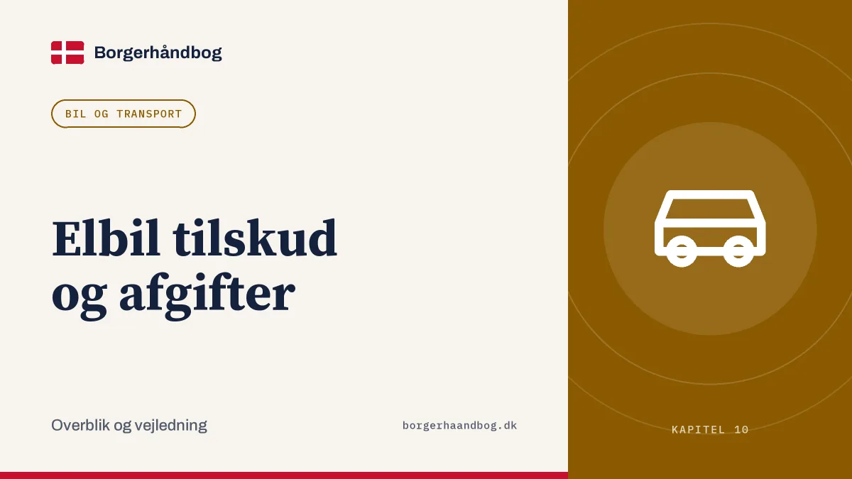 Elbil tilskud og afgifter