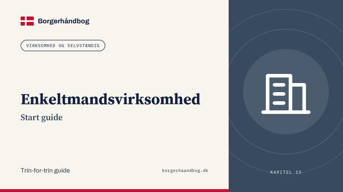 Enkeltmandsvirksomhed: Start guide