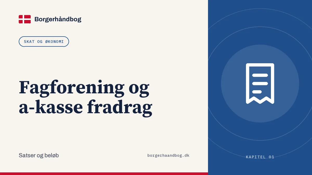 Fagforening og a-kasse fradrag