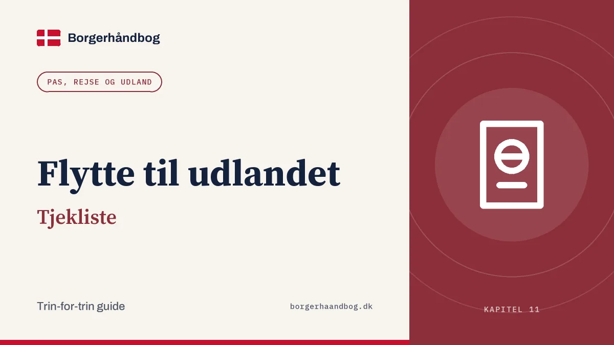 Flytte til udlandet: Tjekliste