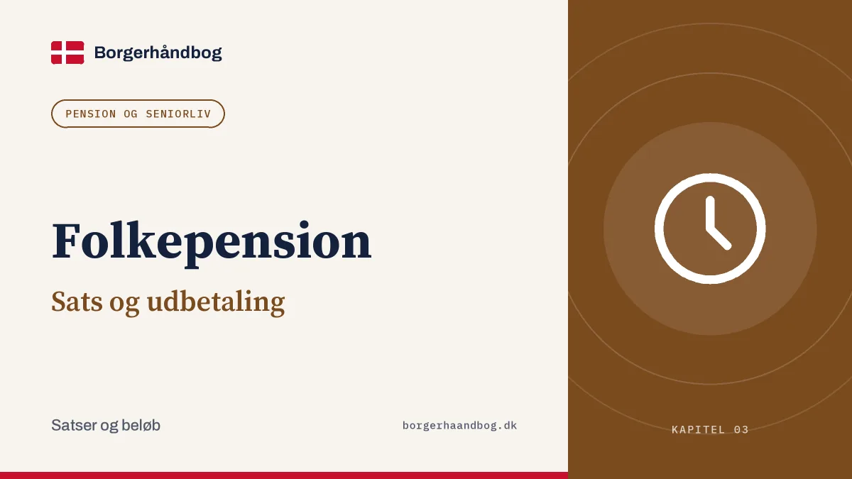 Folkepension: Sats og udbetaling