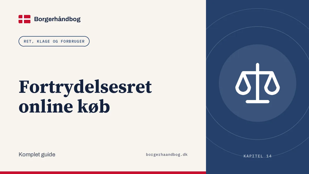Fortrydelsesret online køb