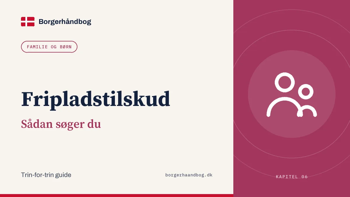 Fripladstilskud: Sådan søger du