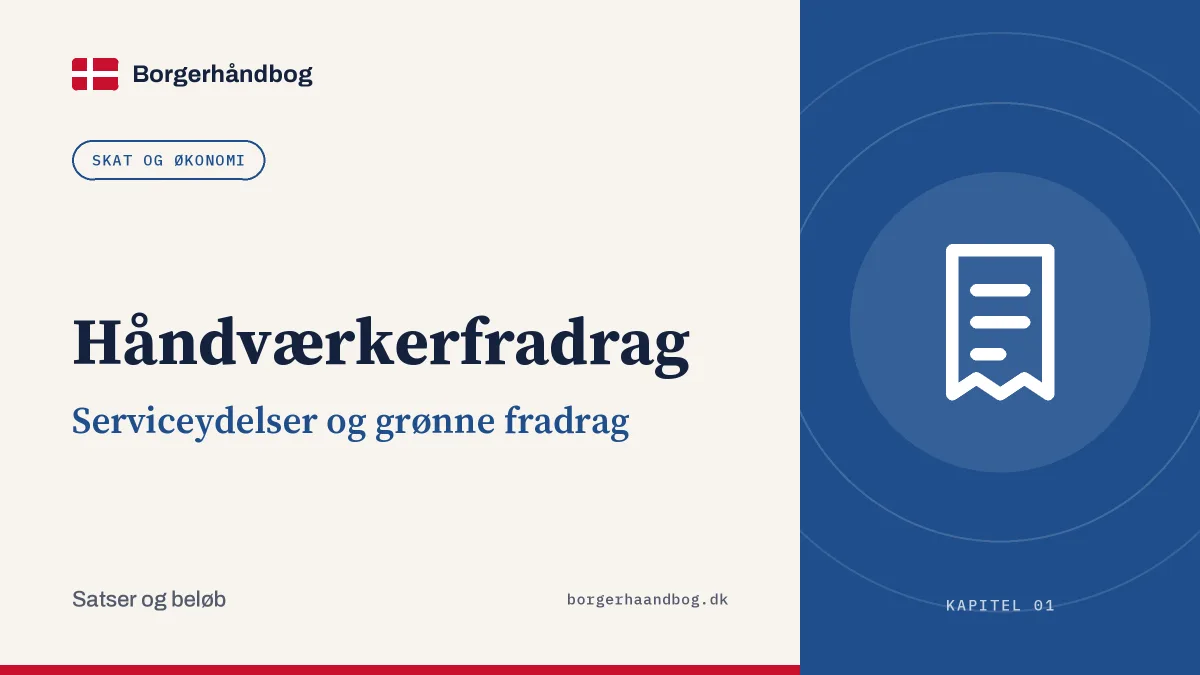Håndværkerfradrag: Serviceydelser og grønne fradrag