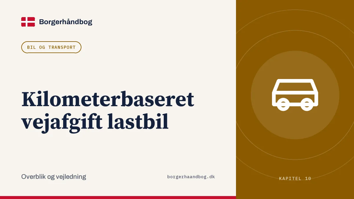 Kilometerbaseret vejafgift lastbil