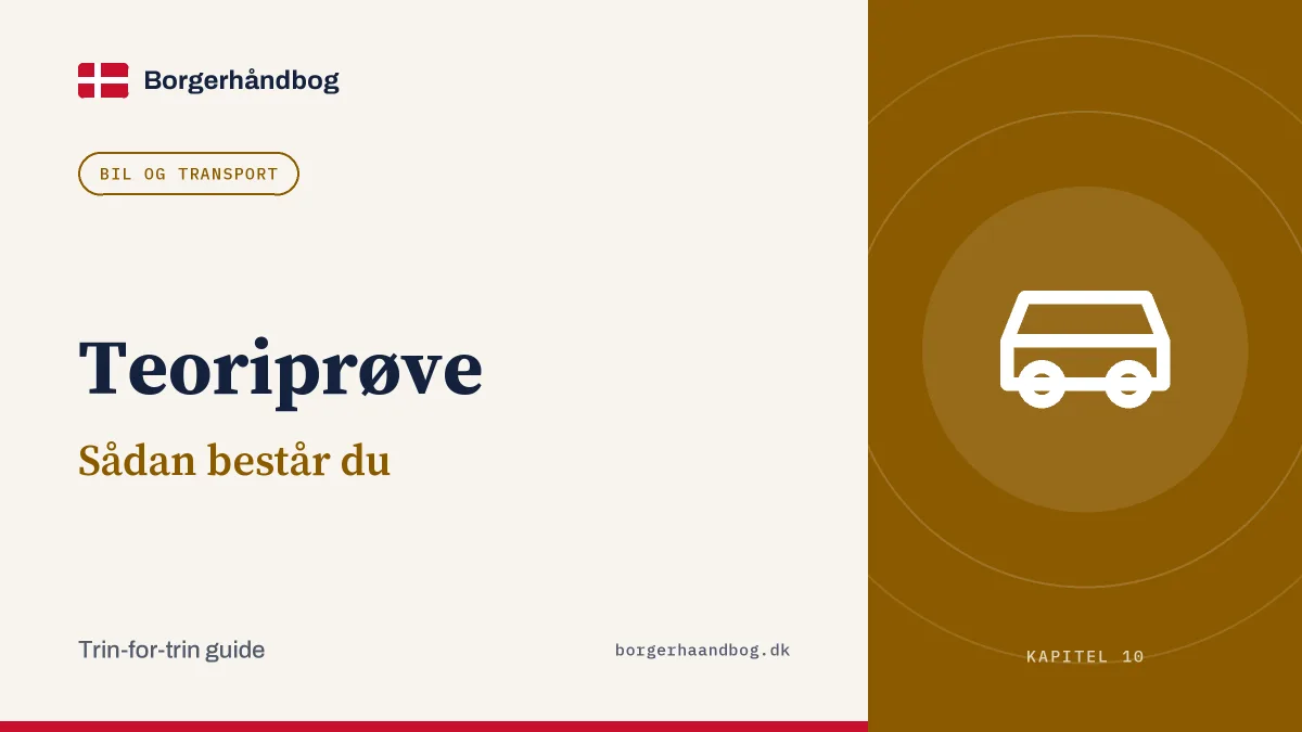 Teoriprøve: Sådan består du