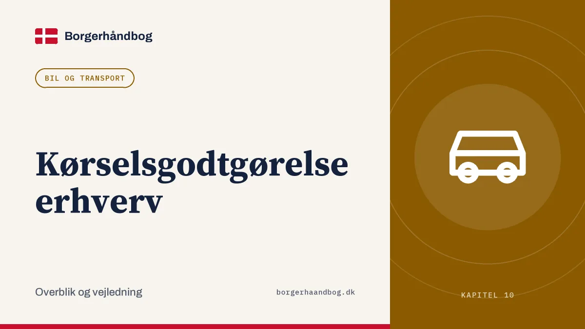 Kørselsgodtgørelse erhverv