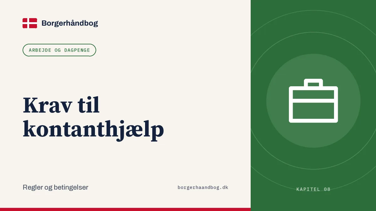 Krav til kontanthjælp