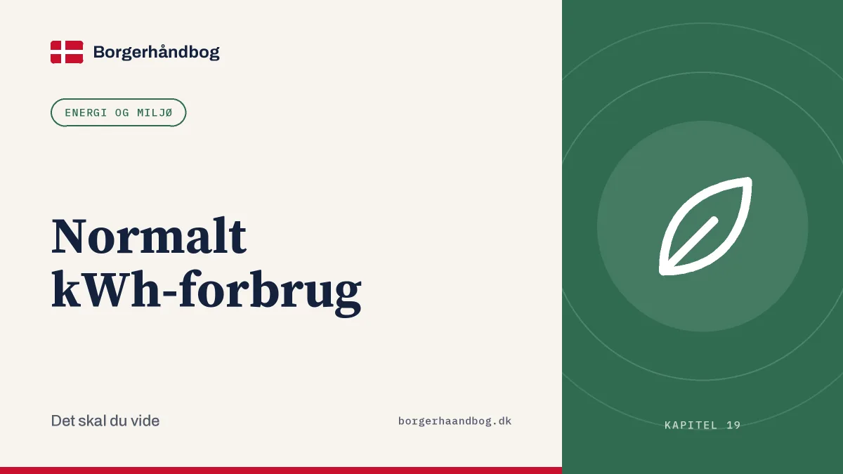 Normalt kWh-forbrug