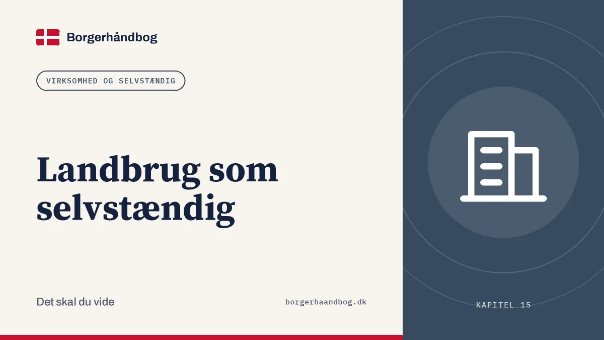 Landbrug som selvstændig