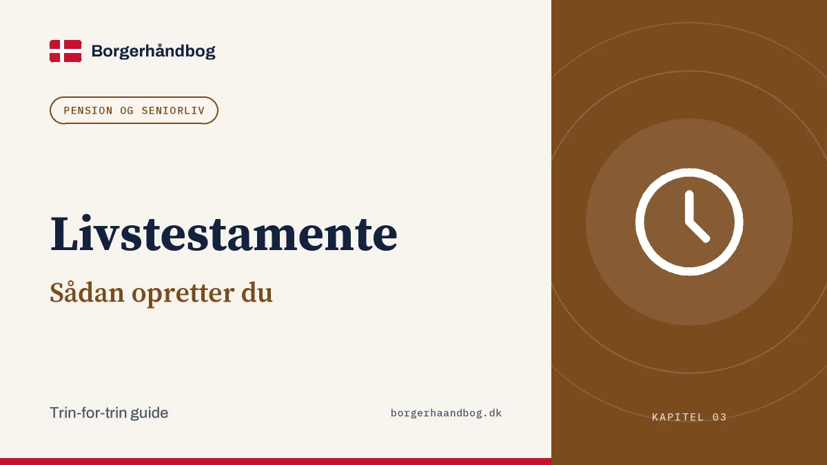 Livstestamente: Sådan opretter du