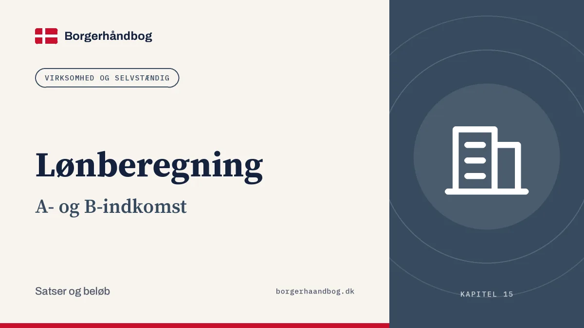 Lønberegning: A- og B-indkomst