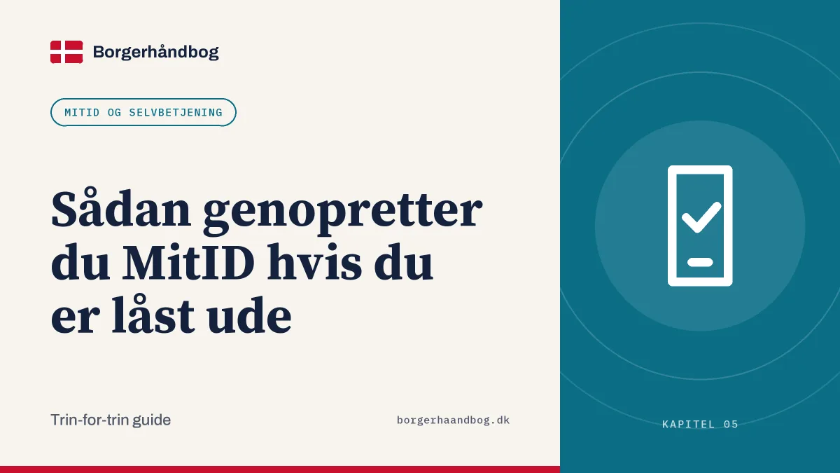Sådan genopretter du MitID hvis du er låst ude