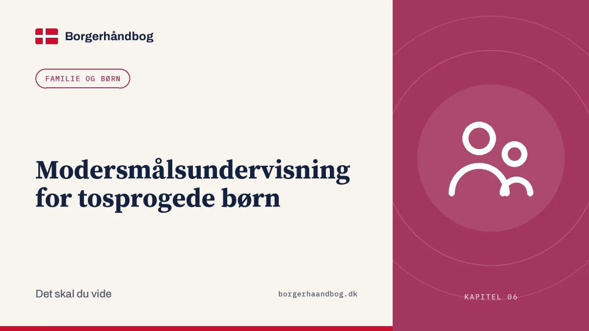 Modersmålsundervisning for tosprogede børn
