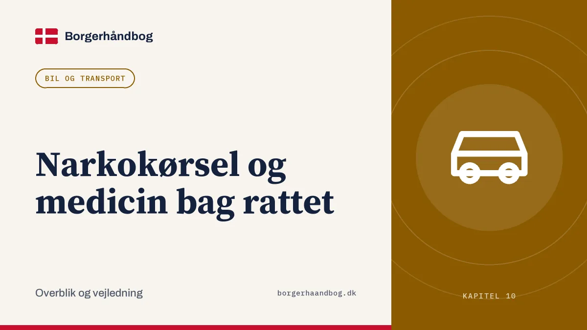 Narkokørsel og medicin bag rattet