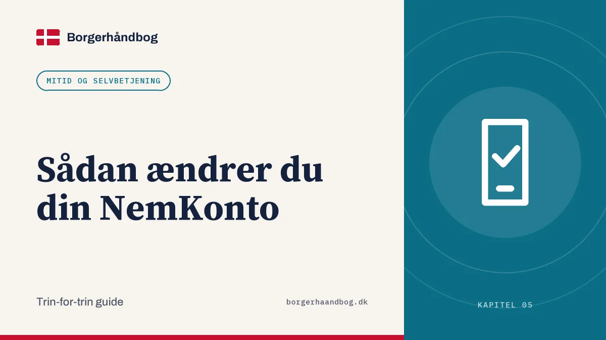 Sådan ændrer du din NemKonto
