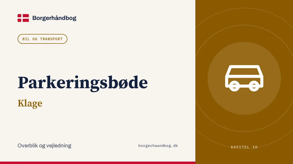 Parkeringsbøde: Klage