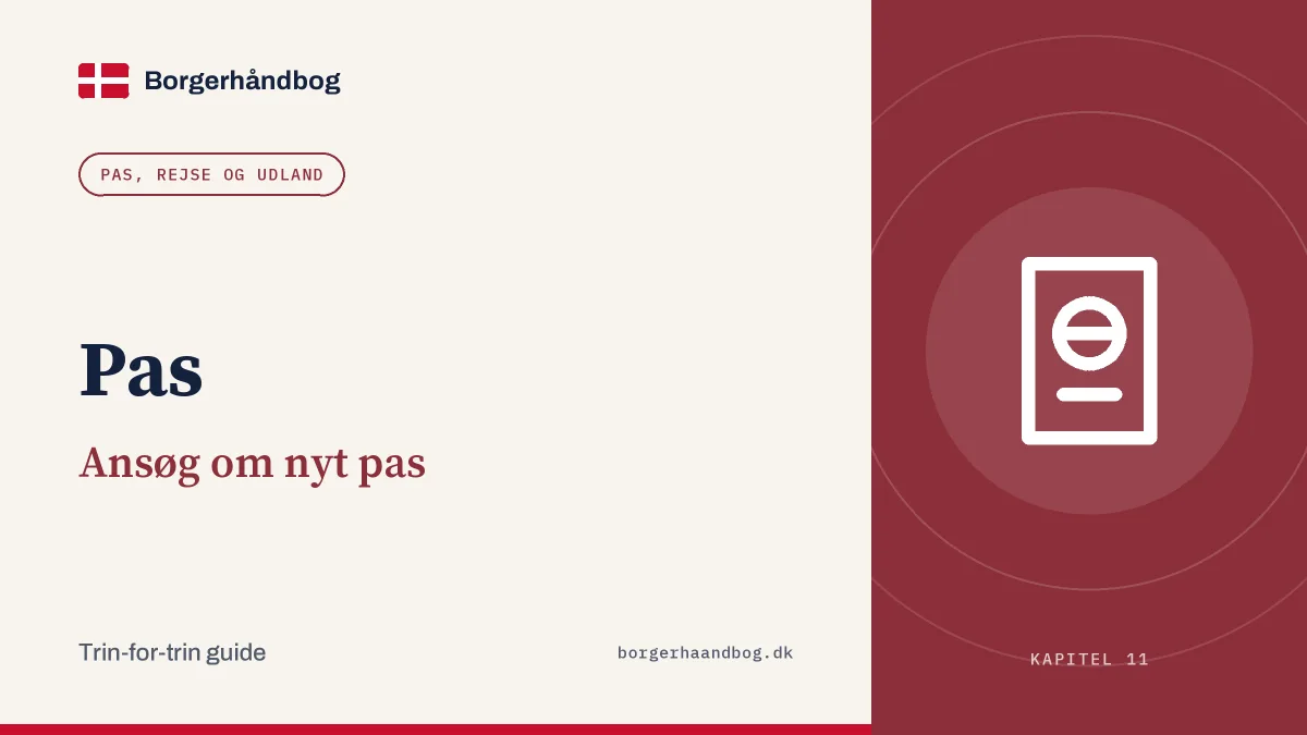 Pas: Ansøg om nyt pas