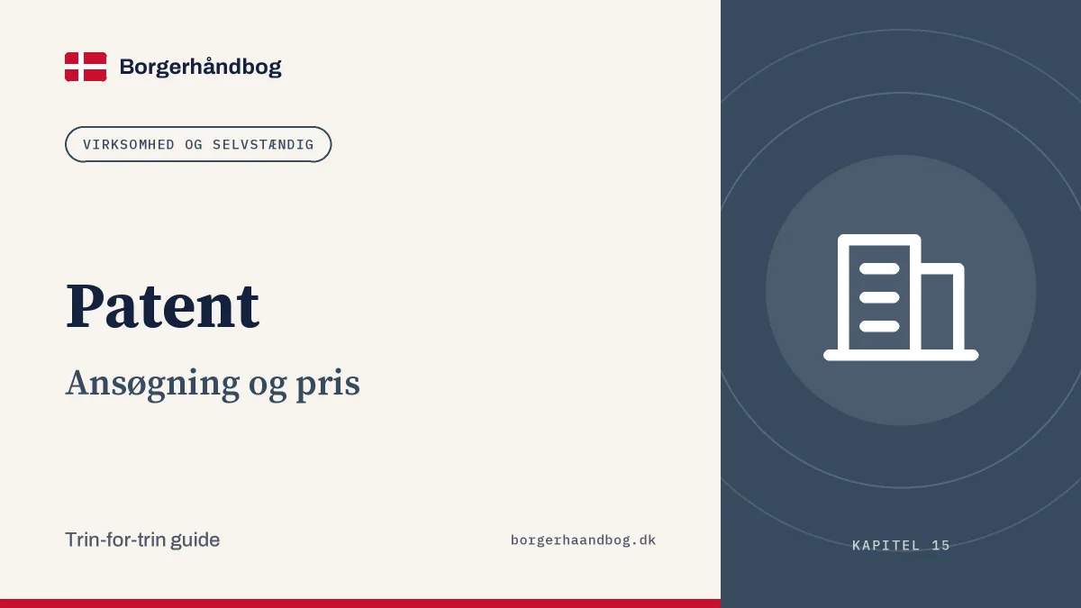 Patent: Ansøgning og pris