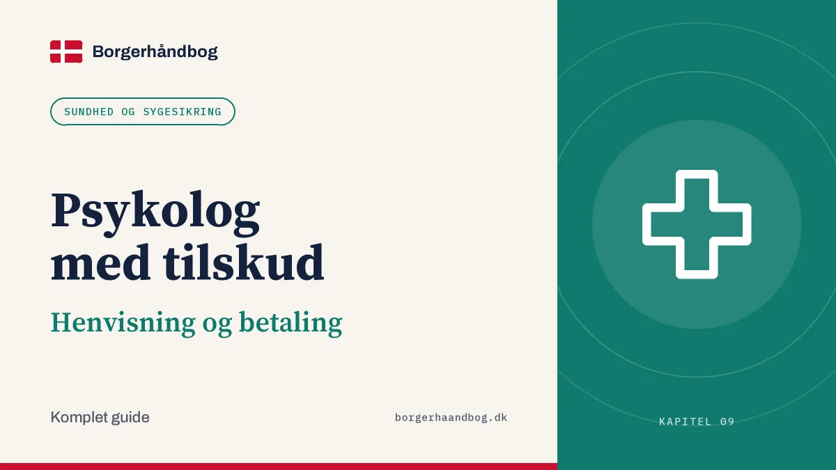 Psykolog med tilskud: Henvisning og betaling