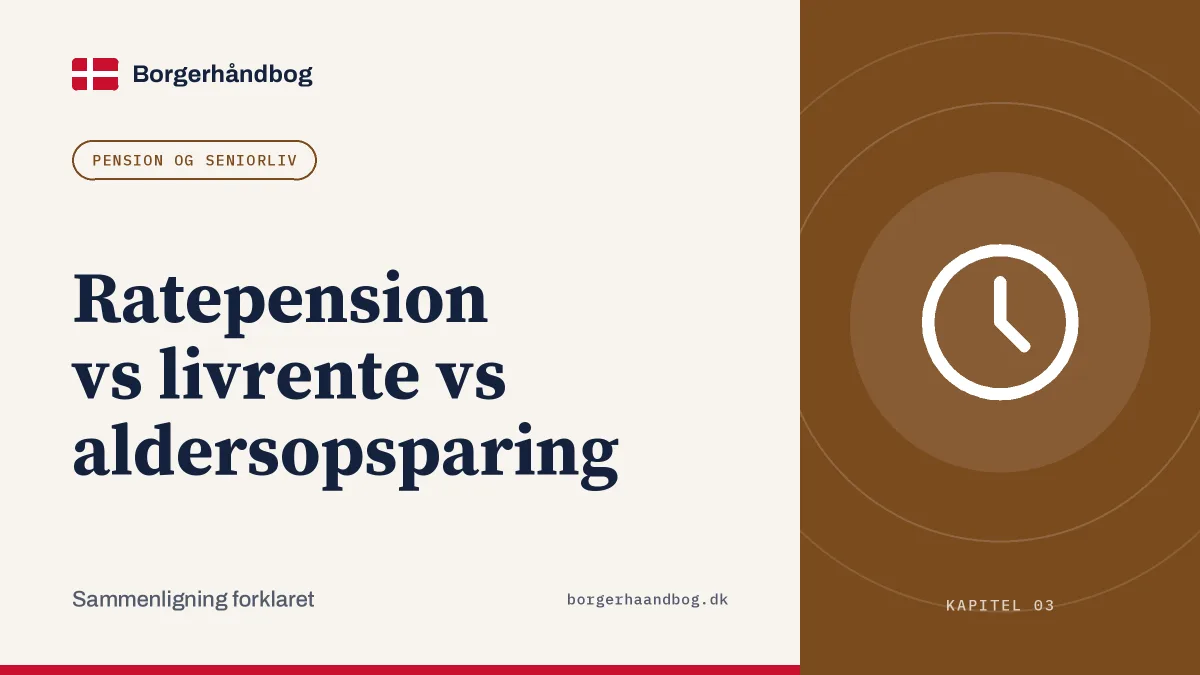 Ratepension vs livrente vs aldersopsparing