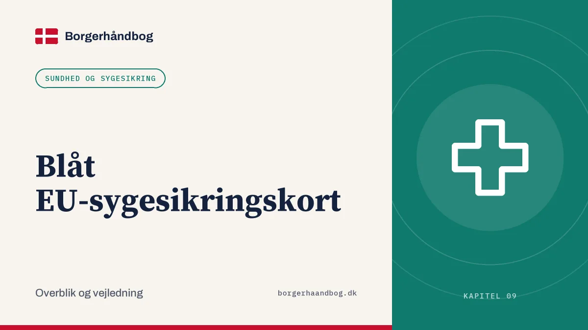 Blåt EU-sygesikringskort