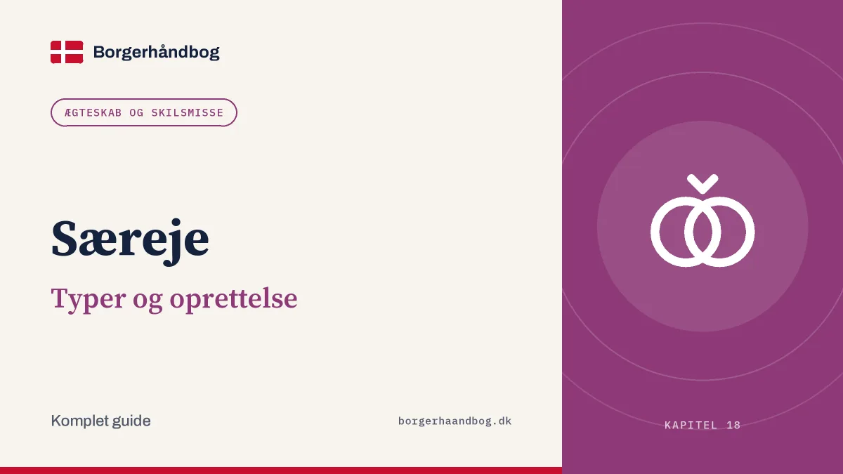 Særeje: Typer og oprettelse