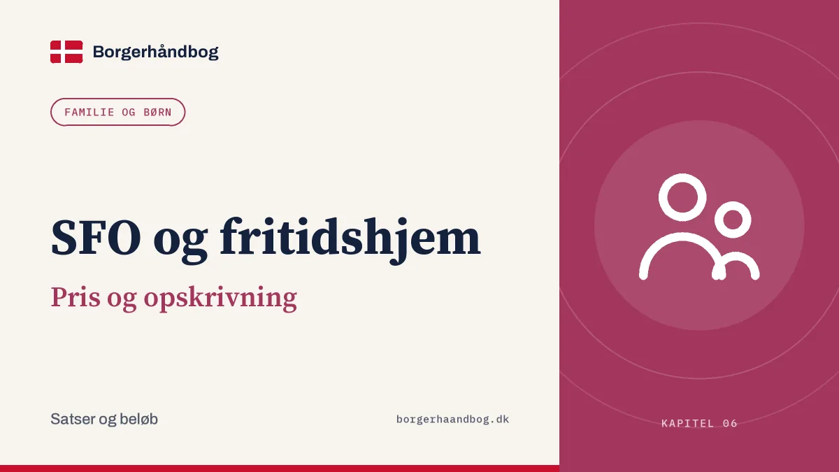 SFO og fritidshjem: Pris og opskrivning