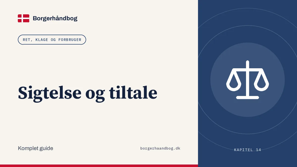 Sigtelse og tiltale